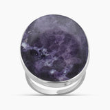 Amethyst Lace Silver Rings