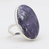 Amethyst Lace Silver Rings