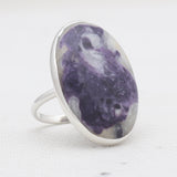 Amethyst Lace Silver Rings