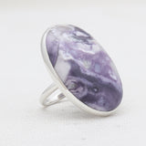 Amethyst Lace Silver Rings