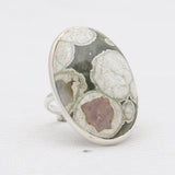 Turquoise Spiny Oyster Silver Rings