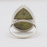 Natural Rainforest Jasper Silver Rings