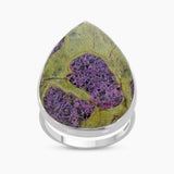 Natural Rainforest Jasper Silver Rings