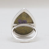 Natural Rainforest Jasper Silver Rings