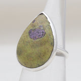 Natural Rainforest Jasper Silver Rings