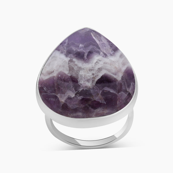 Amethyst Lace Silver Rings