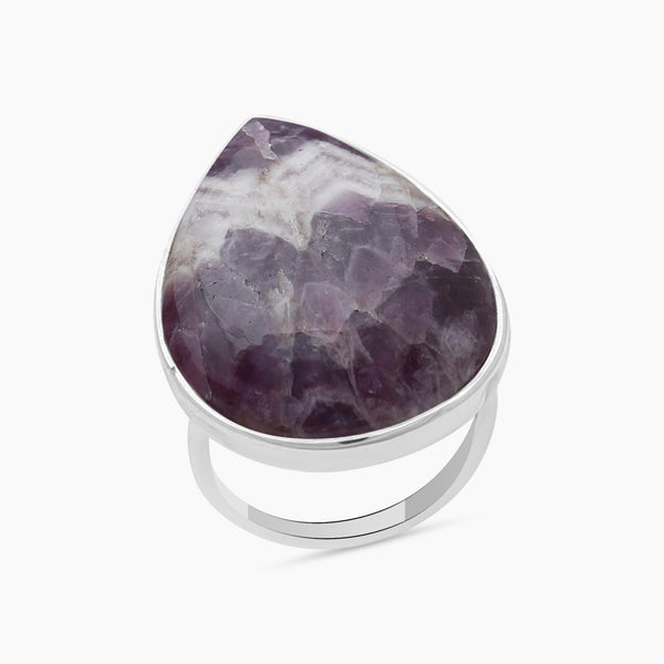 Amethyst Lace Silver Rings