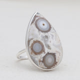 Turquoise Spiny Oyster Silver Rings