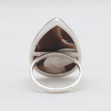 Peanut Wood Jasper Silver Rings