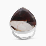 Peanut Wood Jasper Silver Rings
