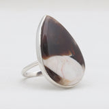 Peanut Wood Jasper Silver Rings