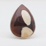 Peanut Wood Jasper Silver Rings