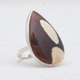 Peanut Wood Jasper Silver Rings