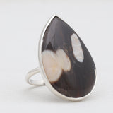 Peanut Wood Jasper Silver Rings