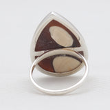 Peanut Wood Jasper Silver Rings