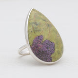 Peanut Wood Jasper Silver Rings