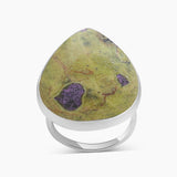Peanut Wood Jasper Silver Rings