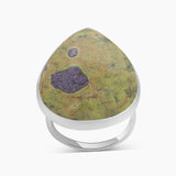 Peanut Wood Jasper Silver Rings