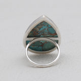 Blue Copper Turquoise Silver Rings