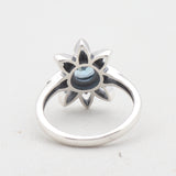 Natural Blue Topaz Silver Ring