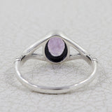 Natural Garnet Sterling Silver Ring