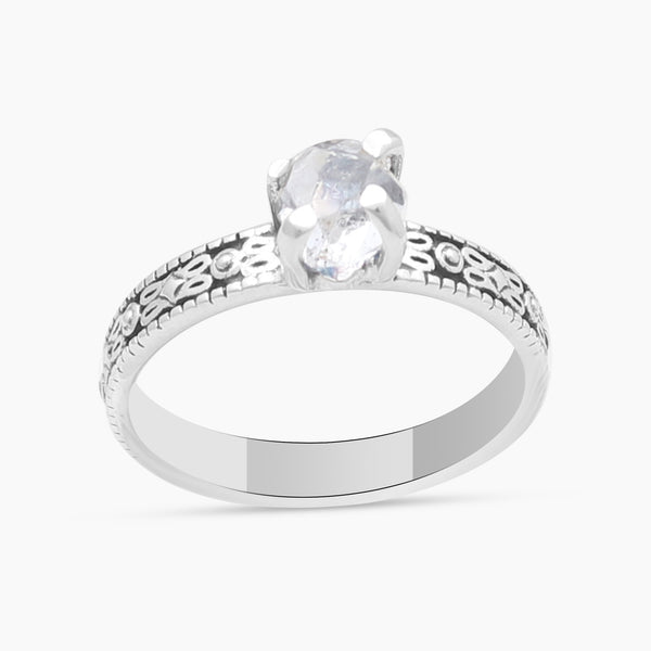 925 Sterling Silver Herkimer Quartz Rings