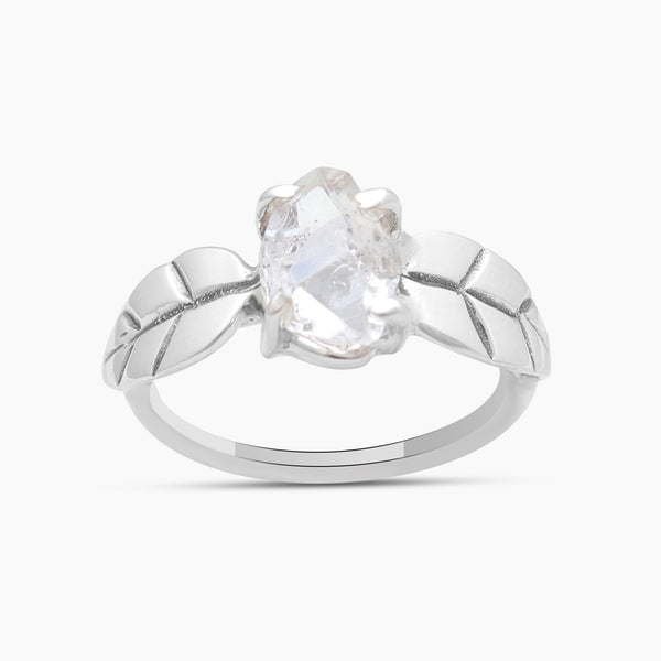 925 Sterling Silver Herkimer Quartz Rings