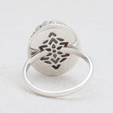 Turquoise Spiny Oyster Silver Rings