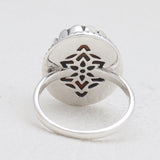 Turquoise Spiny Oyster Silver Rings