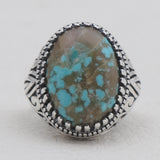 Mexican Turquoise Silver Rings