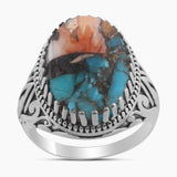Mexican Turquoise Silver Rings
