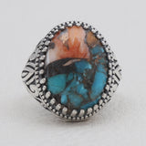 Mexican Turquoise Silver Rings
