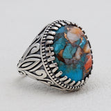 Mexican Turquoise Silver Rings