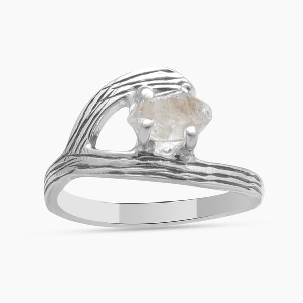 925 Sterling Silver Herkimer Quartz Rings