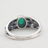 Green Onyx Sterling Silver Ring