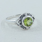 Peridot Silver Rings