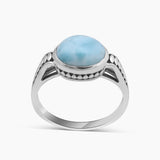 925 Sterling Silver Larimar Rings