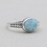 925 Sterling Silver Larimar Rings