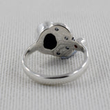 925 Silver Coconut Druzy Rings