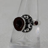 925 Silver Coconut Druzy Rings