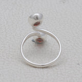 925 Sterling Silver Garnet Ring