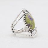 Natural Boulder Turquoise Silver Rings