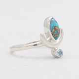 Turquoise Spiny Oyster Silver Rings