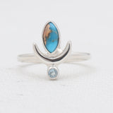 Turquoise Spiny Oyster Silver Rings