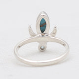 Turquoise Spiny Oyster Silver Rings