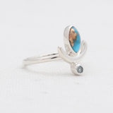 Turquoise Spiny Oyster Silver Rings