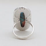 Turquoise Spiny Oyster Silver Rings