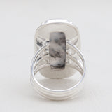 Dendritic Opal Silver Rings