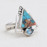 925 Sterling Silver Dendritic Opal Rings