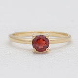 Gold Vermeil Garnet Rings